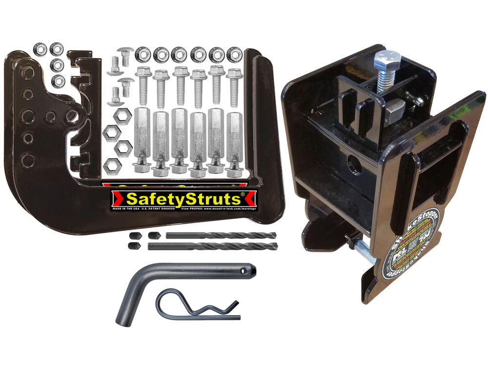Mount-n-Lock Bundle 1SSN, 1HLX TM 2 Items TM and 1 HiLoHitch 4 Bumper-Mounted Hitch : 1 Set SafetyStruts 