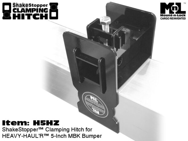 ShakeStopper™ Bumper-Mounted 2-Inch Clamping Hitch for HEAVY-HAUL'R™ 5.3-Inch MBK Bumper