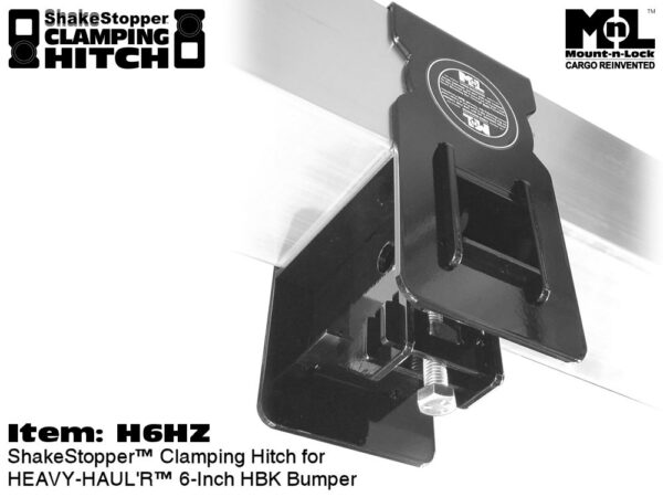 ShakeStopper™ Bumper-Mounted 2-Inch Clamping Hitch for HEAVY-HAUL'R™ 6.0-Inch HBK Bumper
