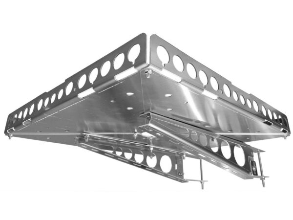 GennyGo™ RevX2 RV Bumper-Mounted Generator & Cargo Carrier Tray Kit (Aluminum)