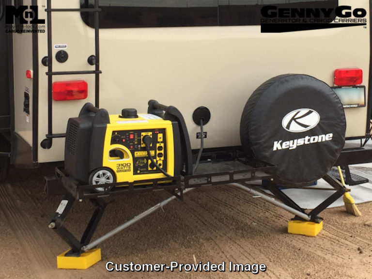 GennyGo™ RevX2 Heavy Duty RV Bumper-Mounted Generator & Cargo Carrier ...