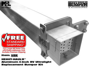 HEAVY-HAUL'R™ Aluminum 4.0-Inch RV Ultralight Replacement Bumper Kit